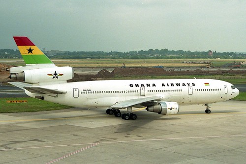 Ghana Airways DC1030 9GPHN Wearing a simplified but att… Flickr