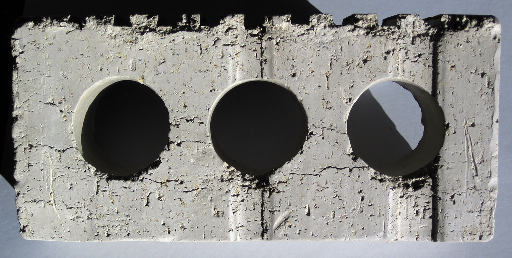 Unfired brick (Bowerston Shale Company, Hanover, Ohio, USA) a photo