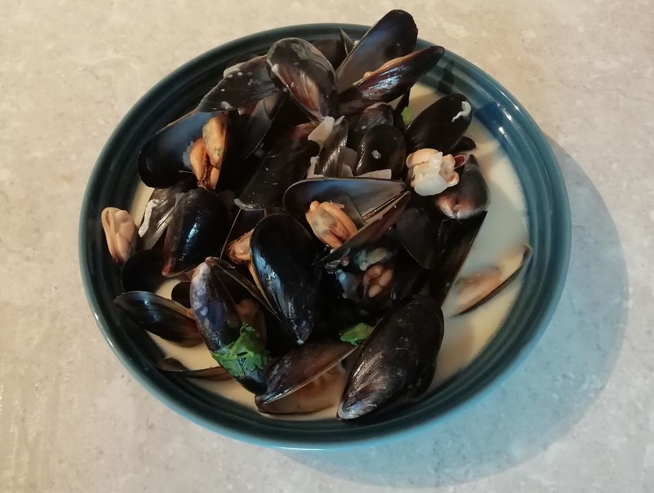 Moules Mariniere Recipe from BBC Food, April 2021. Keith H Flickr