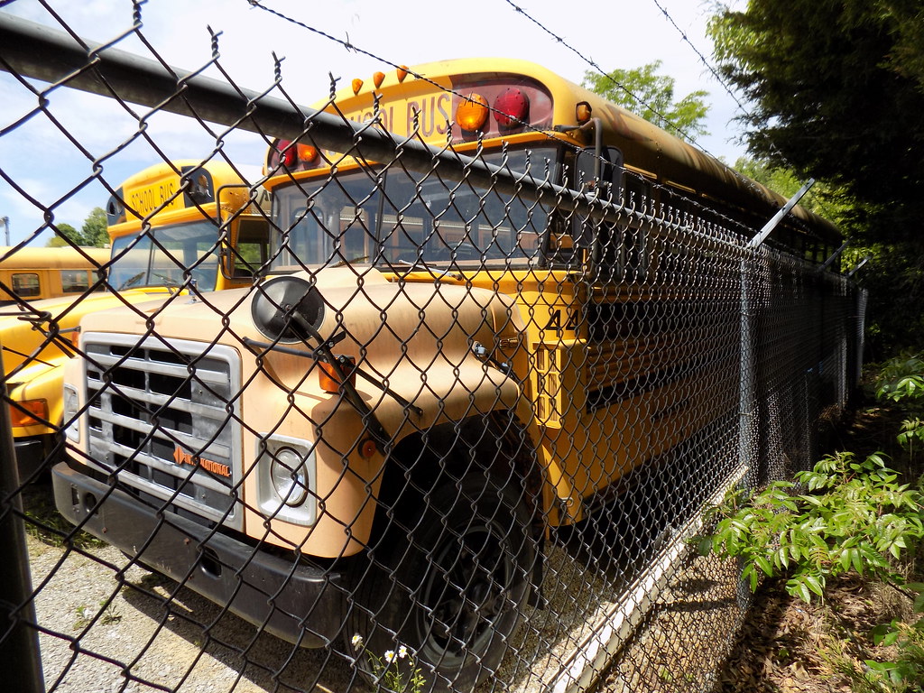 Allen County Schools 44 (3) Bus lot Scottsville, KY. One… Flickr