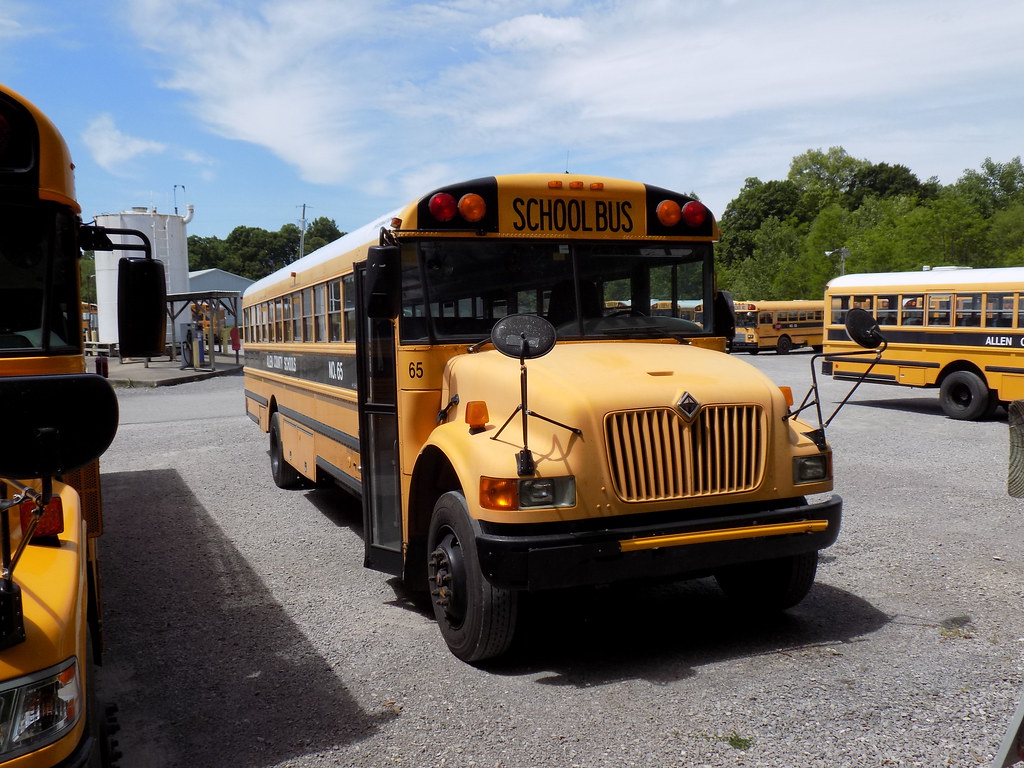 Allen County Schools 65 Bus lot Scottsville, KY. Flickr