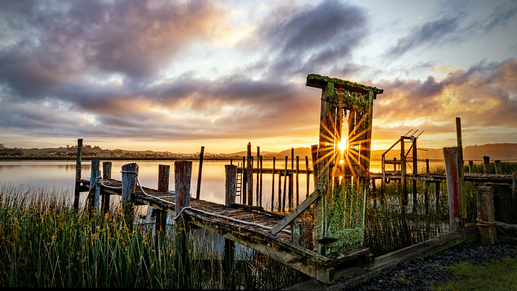 Te Kopuru Wharf NZ Brian Dean Flickr