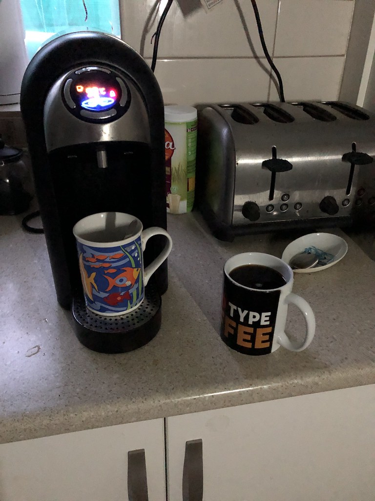 Morning coffees Making coffees to drink in bed. Vicki Flickr