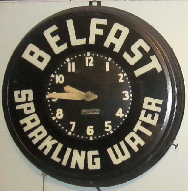 c1940s Belfast Sparkling Water GloDial Clock Co. Neon a photo on