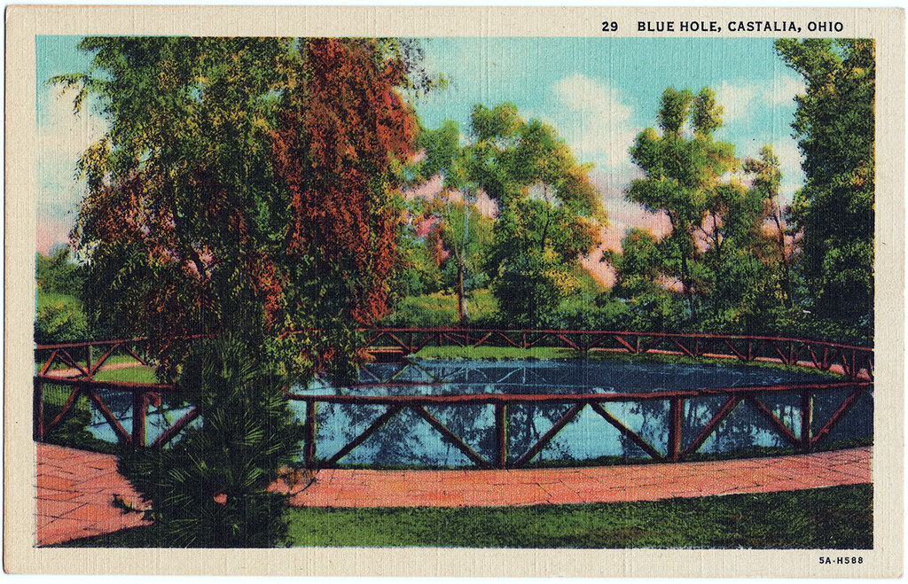 Blue Hole, Castalia, Ohio (Date Unknown) Description on ca… Flickr