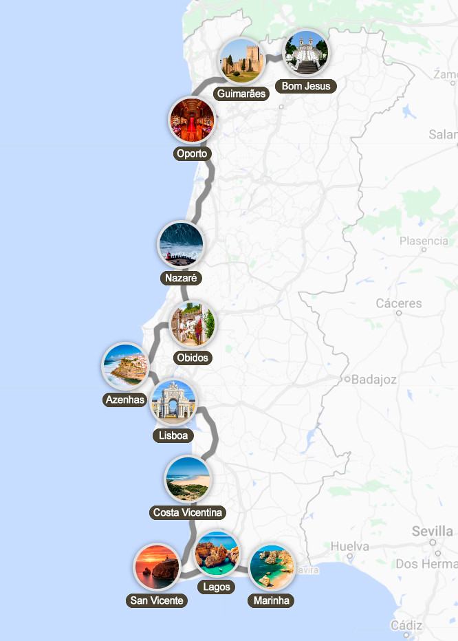 7 itinerarios y rutas por Portugal en coche, ¡con planning!