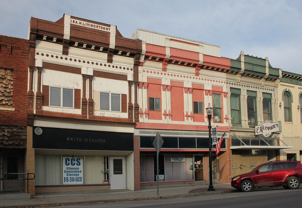 Downtown Buildings Rock Port, MO Tom McLaughlin Flickr