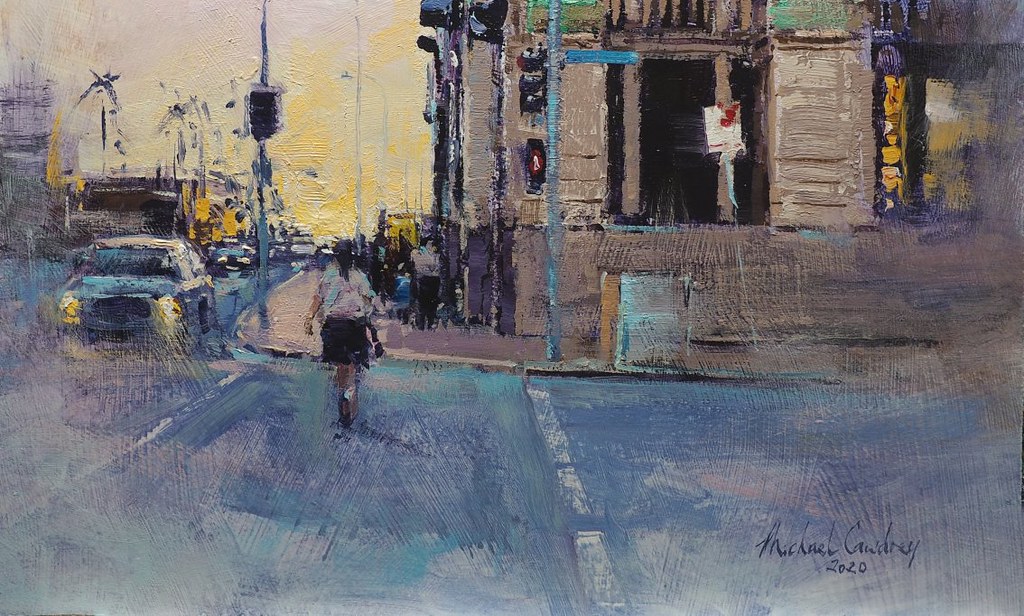Early Evening at the Treasury Building, Brisbane Acrylic o… Michael