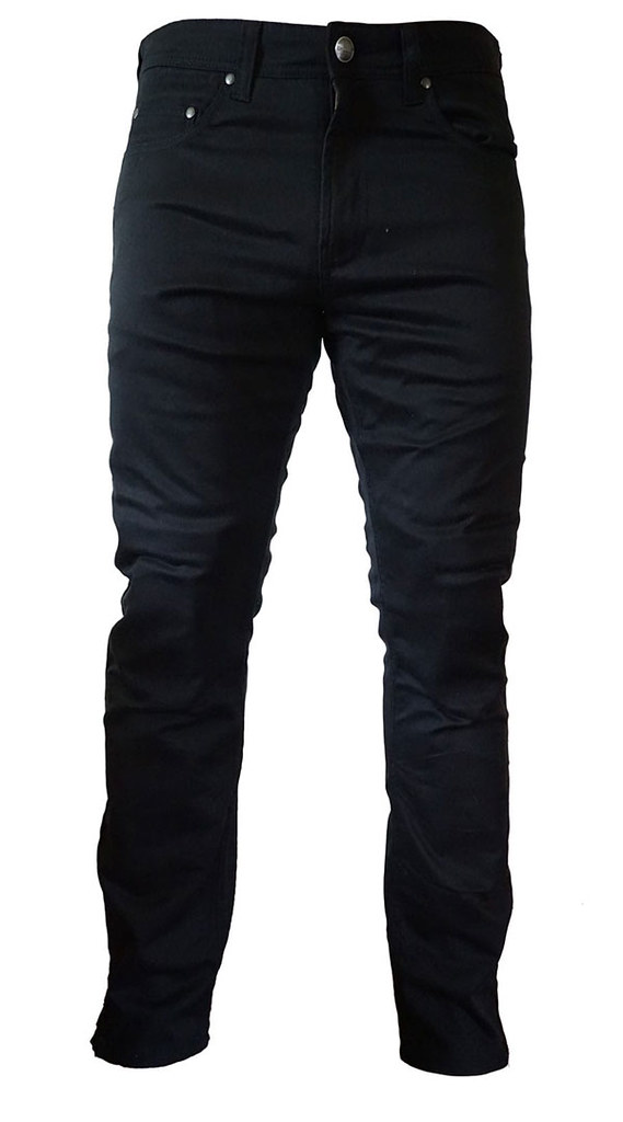 Motorcycle Jet Black Skinny Jeans These armoured jeans fea… Flickr