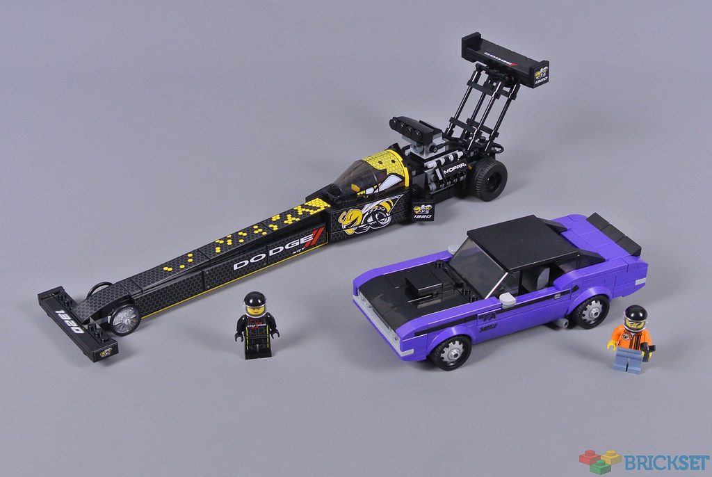 Review 76904 Mopar Dodge Srt Top Fuel Dragster And 1970 Dodge Challenger T A Brickset Lego Set Guide And Database