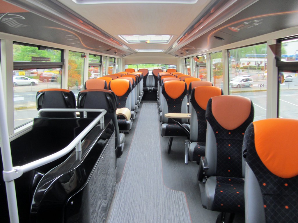 Burnley Bus Station Upper deck interior view of Burnley & … Flickr