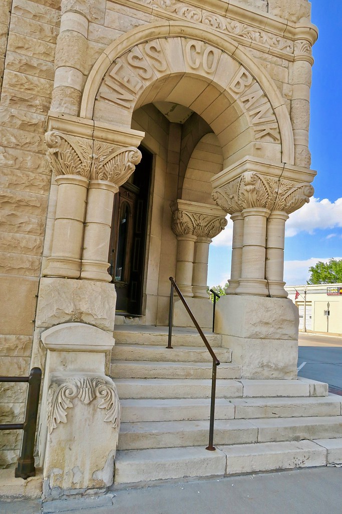 Ness County Bank Building, Ness City, KS Detail on the Nes… Flickr