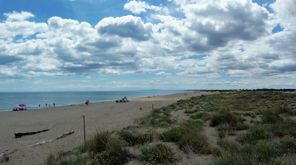 Plage de la Rivierette..... Du haut des dunes, panorama su… Flickr