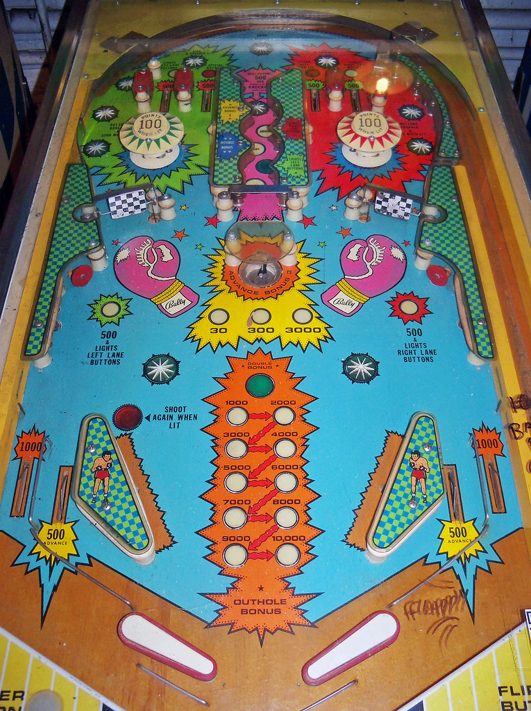 Knockout Playfield for the Knockout pinball machine. (Ball… Flickr
