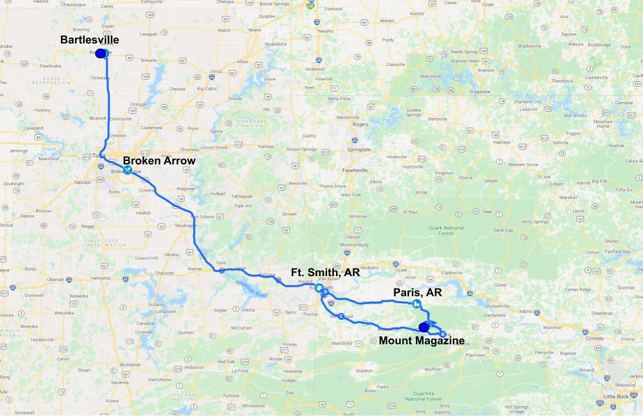 Mt Magazine Route Map, June 2021 Granger Meador Flickr