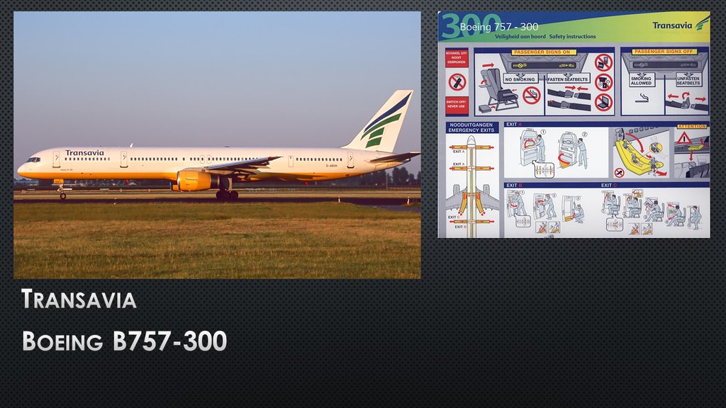 2437_Transavia Boeing B757300 Airlines Safety Cards ELLX Flickr