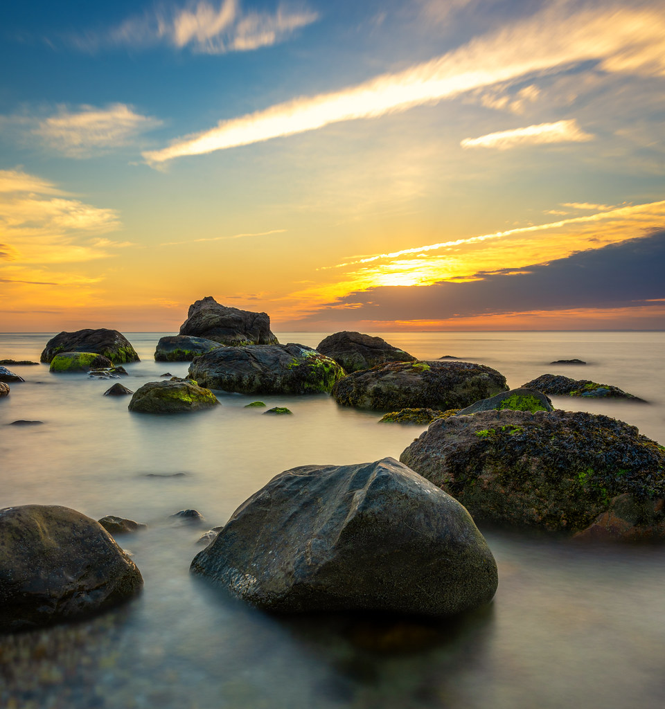 East Marion Sunset A scene from the North Shore, Long Isla… Flickr