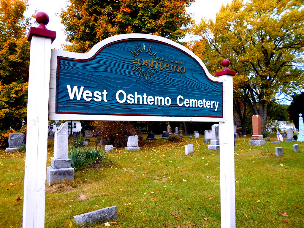 West Oshtemo Cemetery sign Oshtemo Michigan Cemetery Flickr