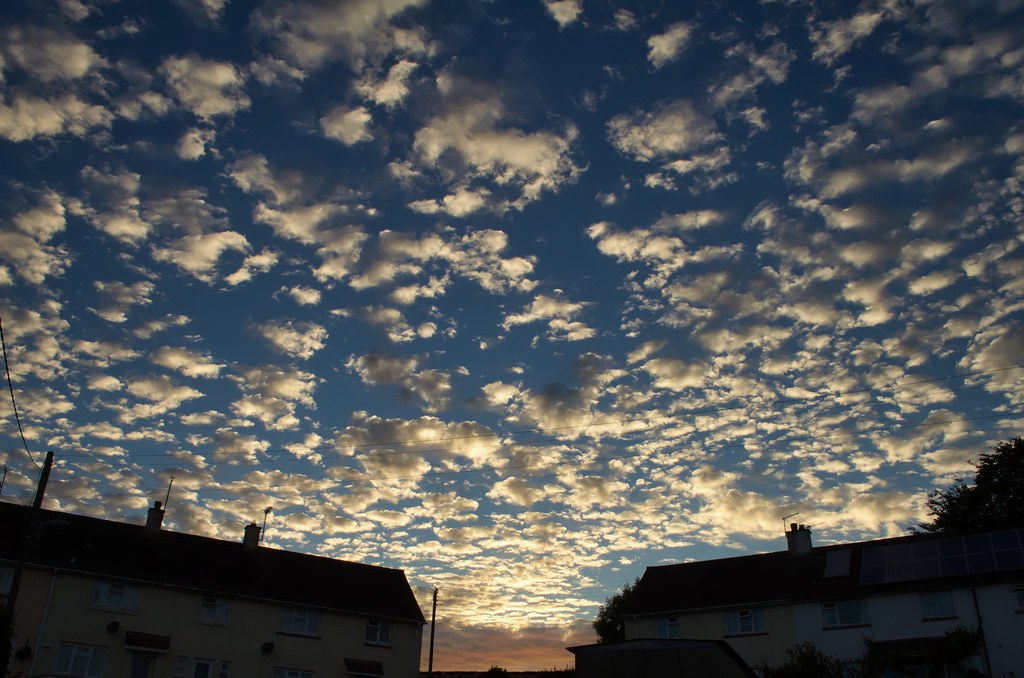 Mackerel Sky Beautiful mackerel sky this evening. Alison Day Flickr