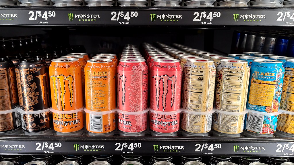 Rows of energy drinks at Sheetz [02] Rows of canned energy… Flickr