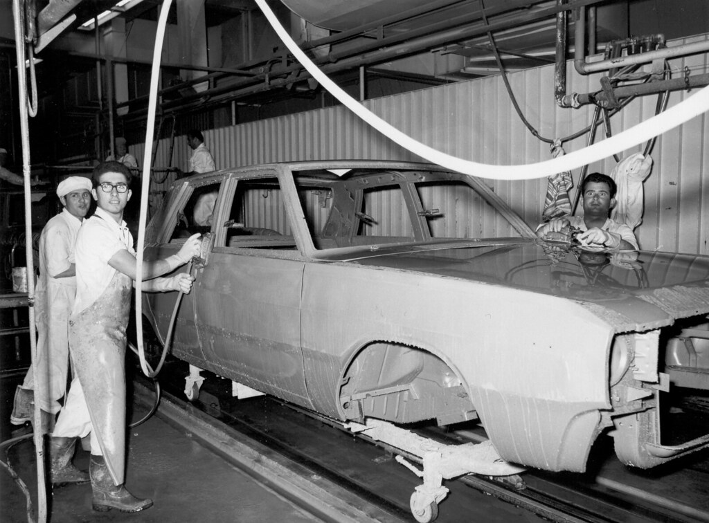 1968 paint shop wet rub Chrysler Restorers SA Flickr