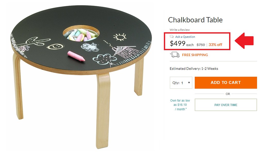[¥eṅz] For "LACK" Of A Reasonably Priced Chalkboard Table