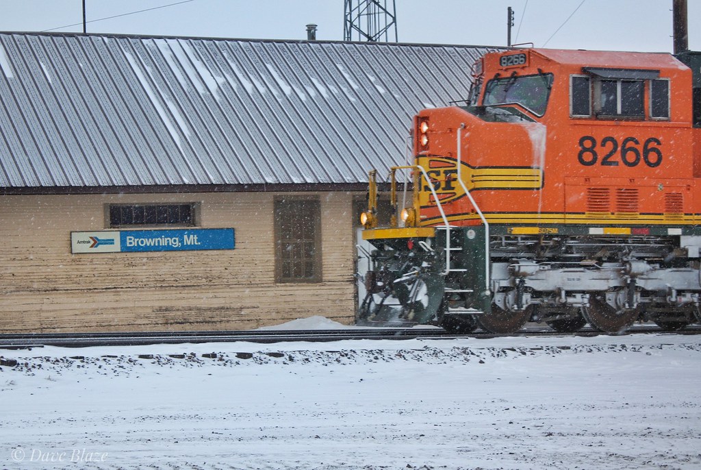Browning Station It's cold, real cold, in Browning, MT, bu… Flickr