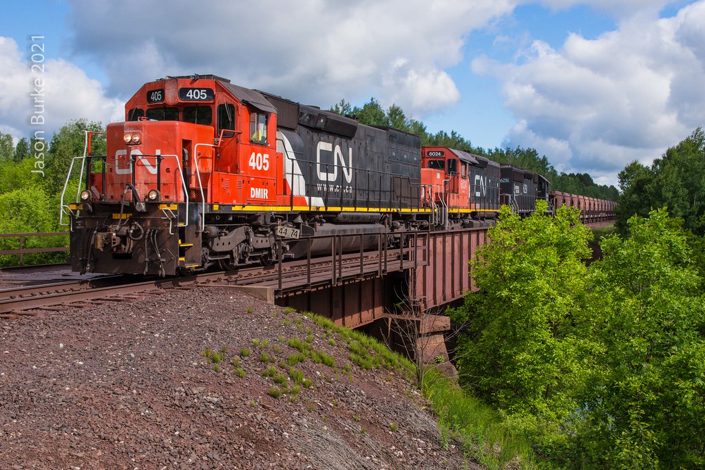 Canadian National Kelsey, MN Southbound limestone empties … Flickr