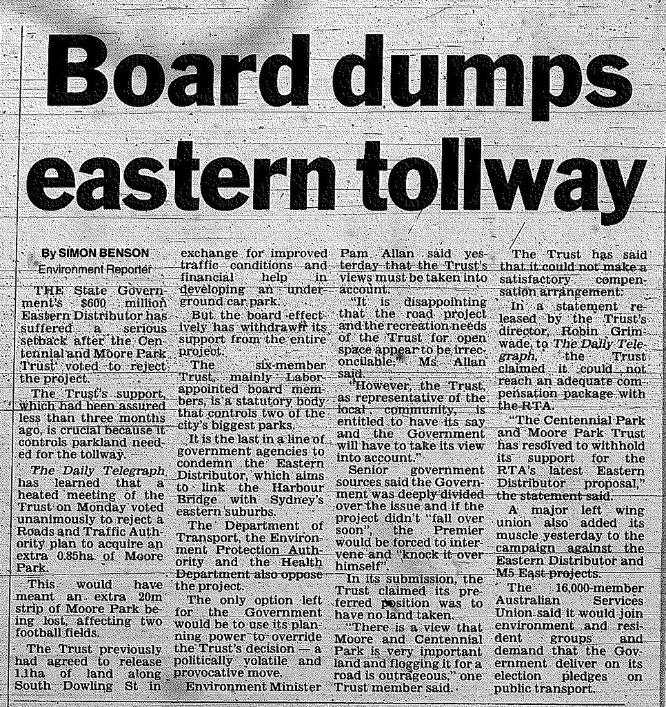 eastern distributor march 26 1997 daily telegraph 26 Flickr