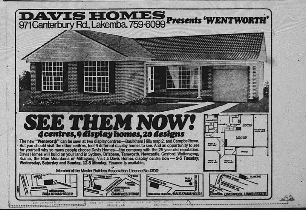 Davis Homes Ad October 27 1973 daily telegraph 17 fabianamuso Flickr