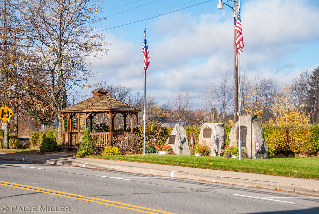 Mt. Jewett, PA Gazebo and war memorials on W. Main St. Paige Miller