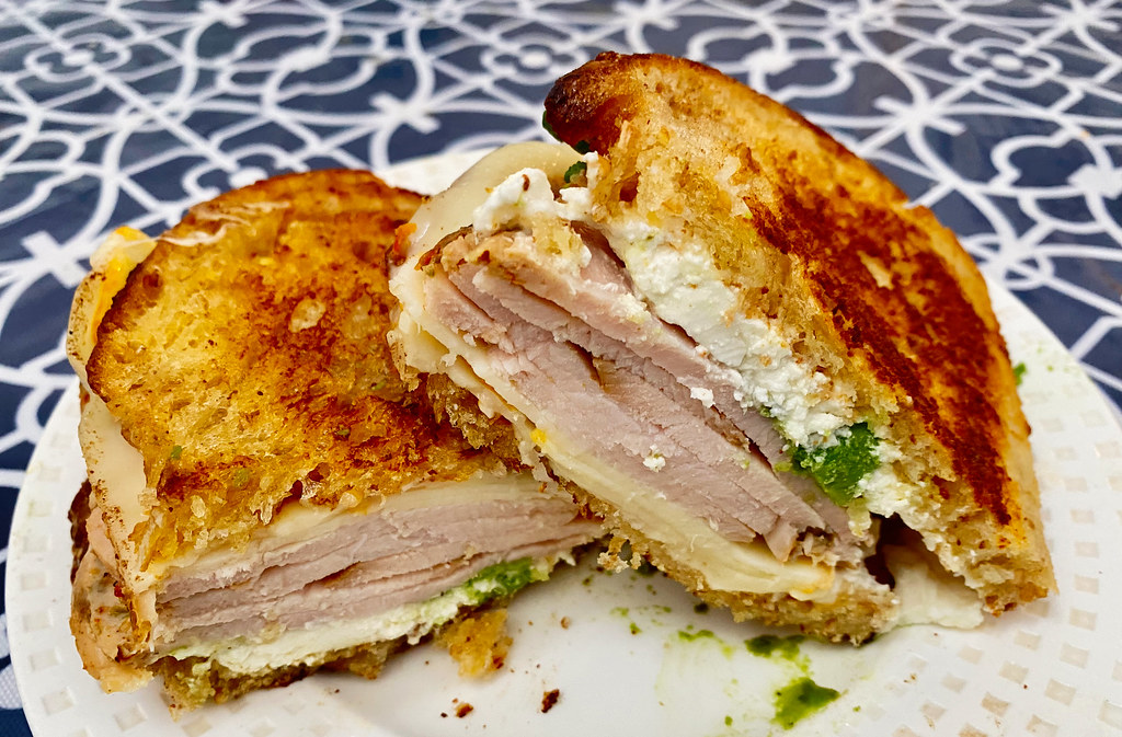 Breakfast Sandwich! Turkey, Valbreso & Munster Cheese, and… Flickr