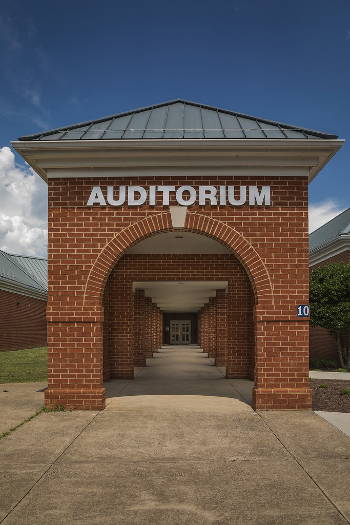 archway Thomas Dale High School. Auditorium entrance. Paul" Flickr