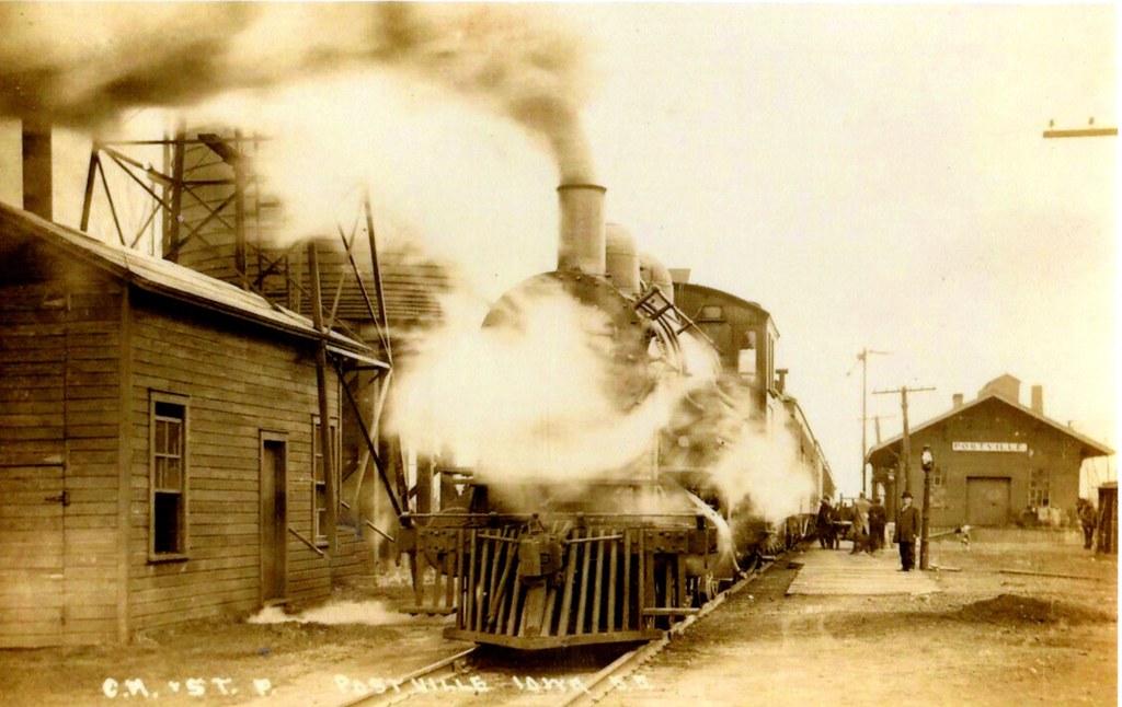 Postville, Iowa, Milwaukee Road, Railroad Depot, Train Sta… Flickr