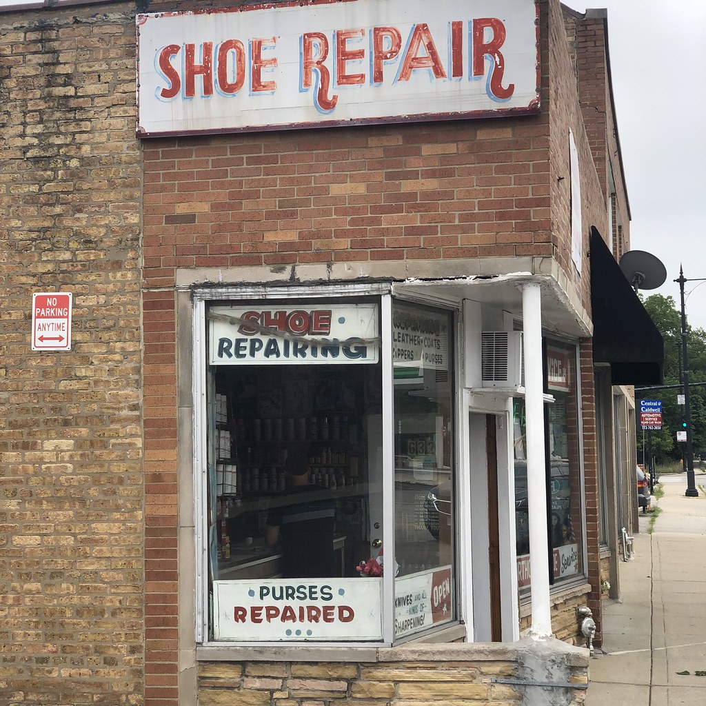 Peter Kanellos Shoe Repair Devon & Central, Edgebrook Flickr