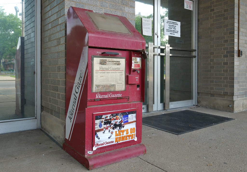 Fort Wayne Journal Gazette vending box rog enga Flickr