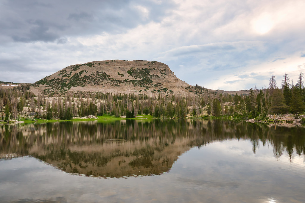 Lofty Peak Seen From Ruth Lake Uinta National Forest, Utah… Flickr