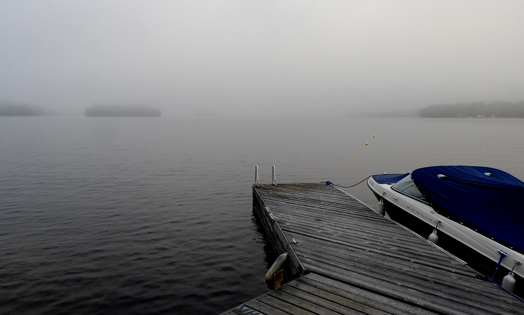 Morning Mist Early morning fog on Wollaston Lake, Coe Hill… Flickr