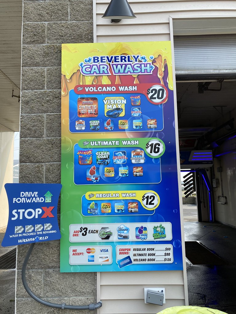 Beverly Car Wash Touch Free Wash Menu The Car Wash Fanatic Flickr