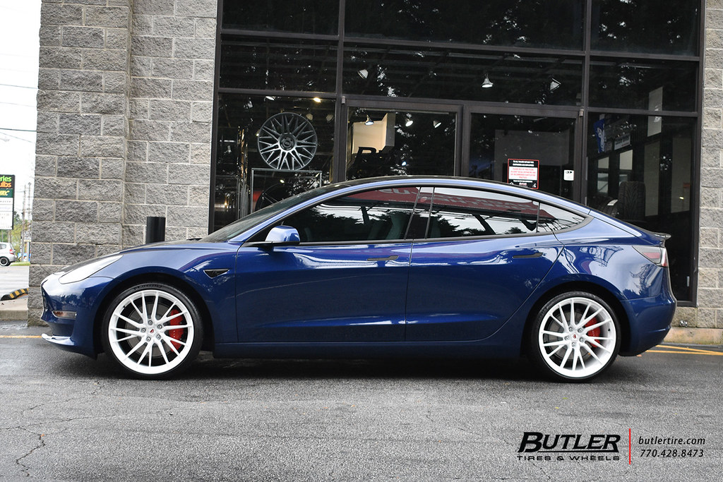 Tesla Model 3 with 20in Vossen MX4T Wheels and Michelin Pi… Flickr