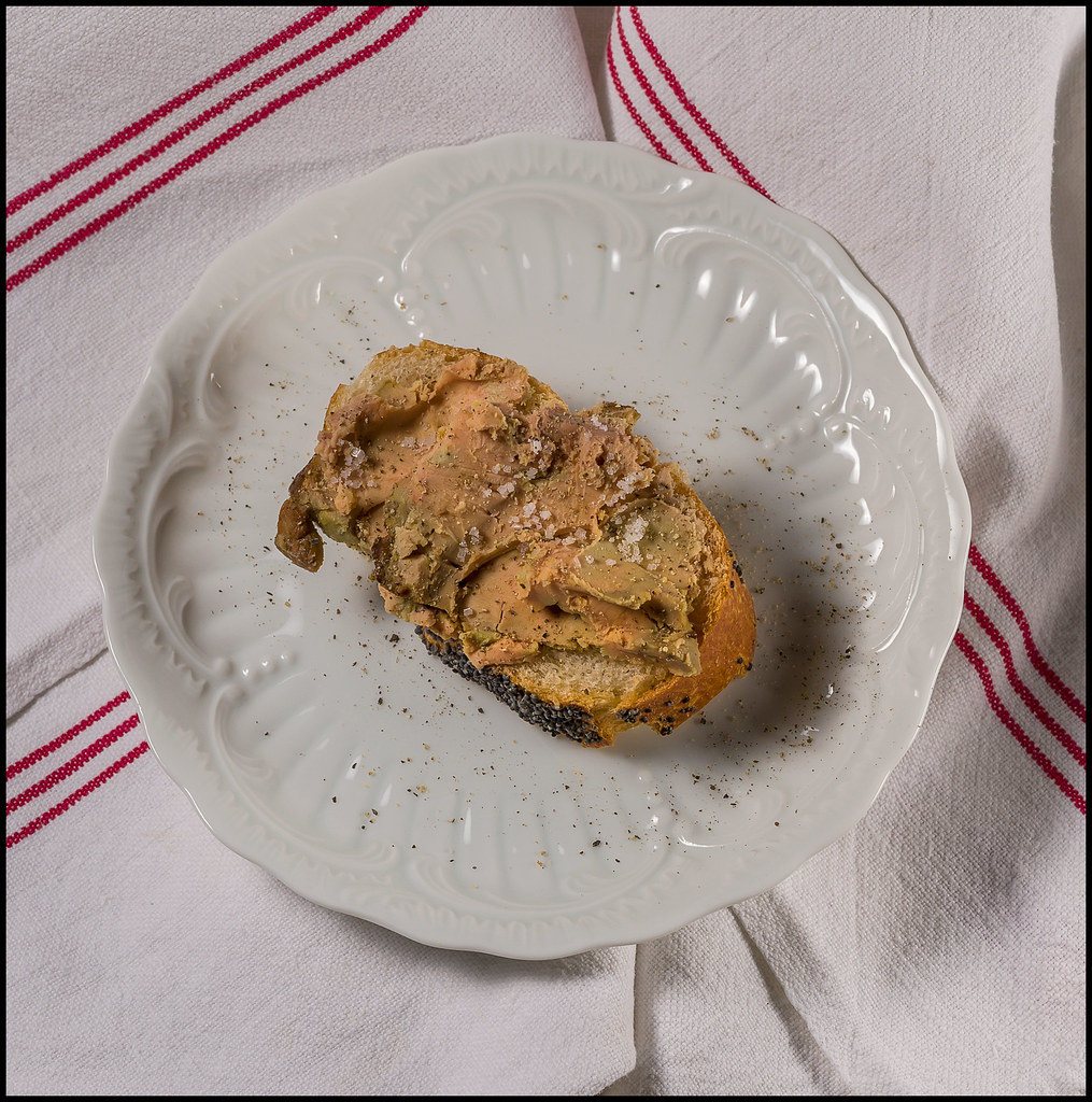 The best way to eat foie gras Spread on a slice of unrefin… Flickr