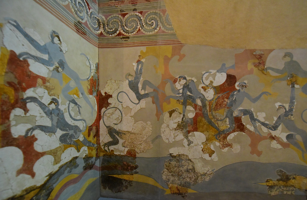 Wall Paintings of Thera, Santorini, Greece, June 2021 771 Flickr