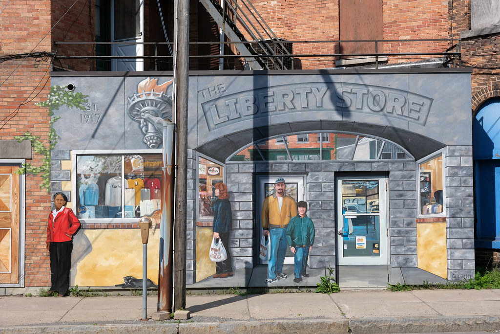 The Liberty Store Mural of the Liberty Store on the side o… Flickr