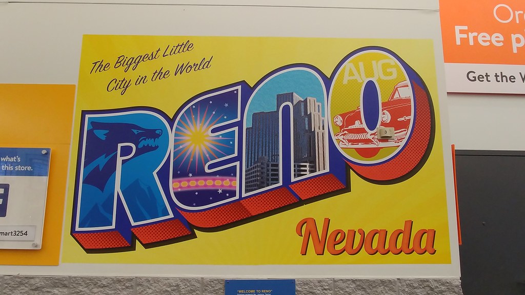 Reno Nevada Mural Located in the Wal Mart. Evidently Wal M… Flickr