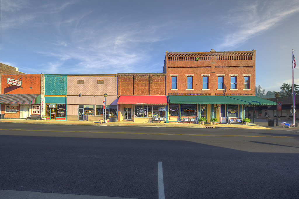 Colorful Facades of Cadiz Main Street Cadiz Kentucky Trigg… Flickr