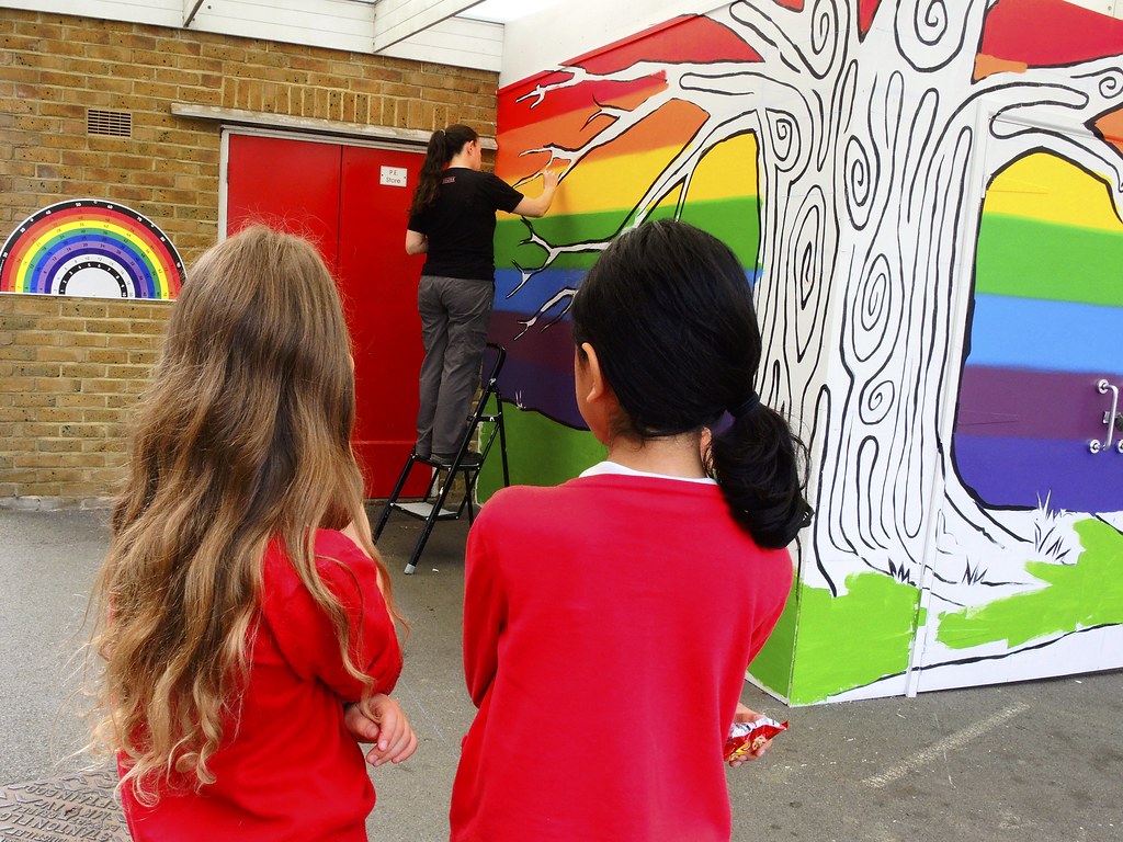 Mural2016_ 048 Outdoor mural in Whitehall Junior School pl… Flickr