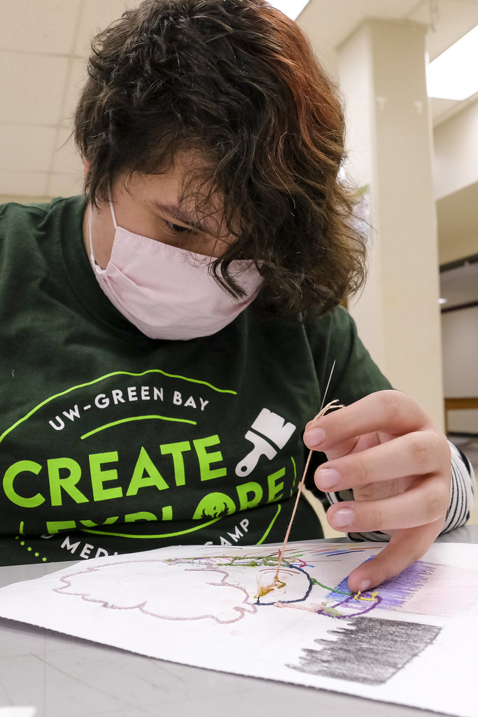 Sewing Paper Art at Mixed Media Art Camp Artists create se… Flickr