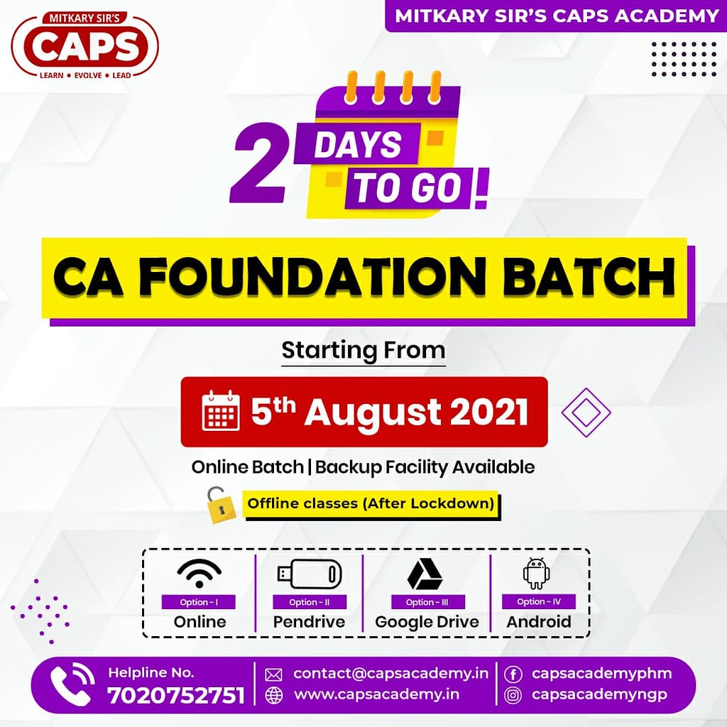 Mitkary Sir’s CAPS Academy Only 2 Days Left‼ Mitkary Sir’s… Flickr