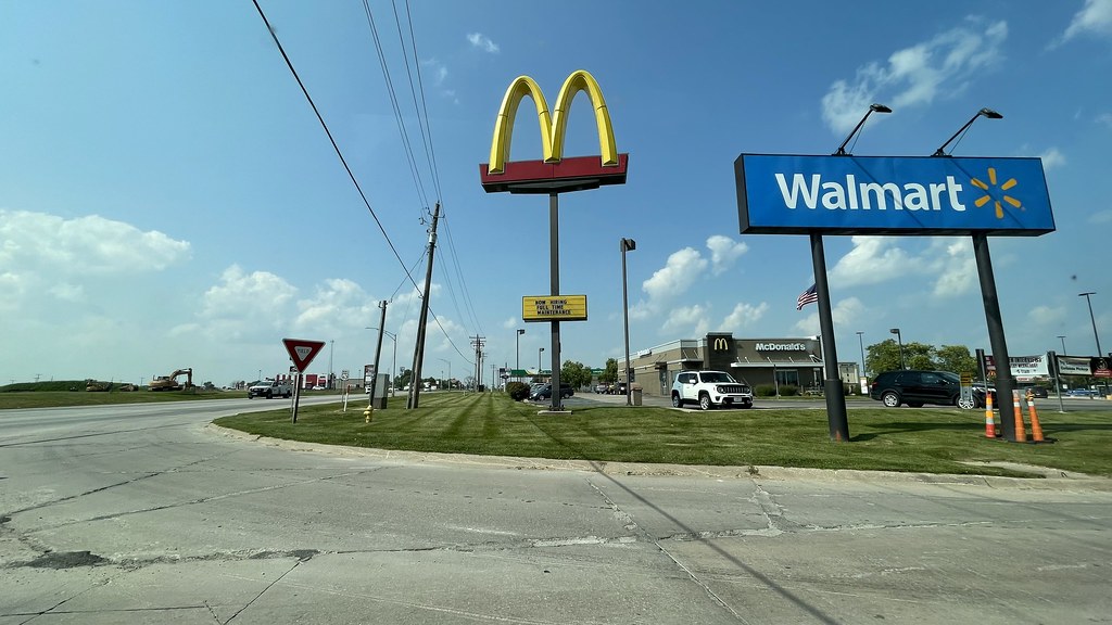 Walmart and North McDonalds signs Kirksville, Mo North Bal… Flickr