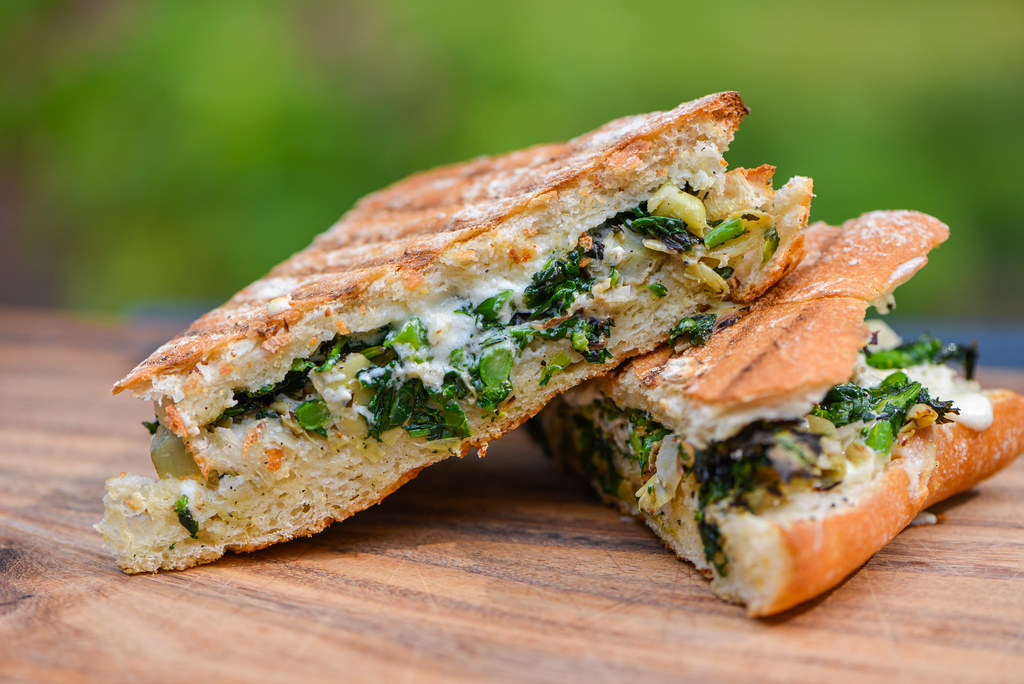 Grilled Artichoke and Broccoli Rabe Panini The Meatwave